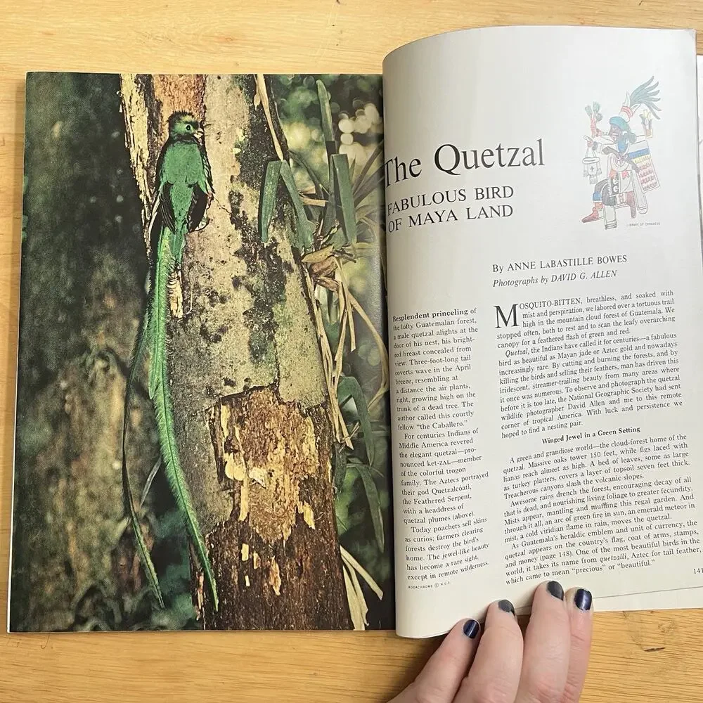 Vtg National Geographic January 1969 Magazine Taiwan Oregon Quetzal Lanzarote